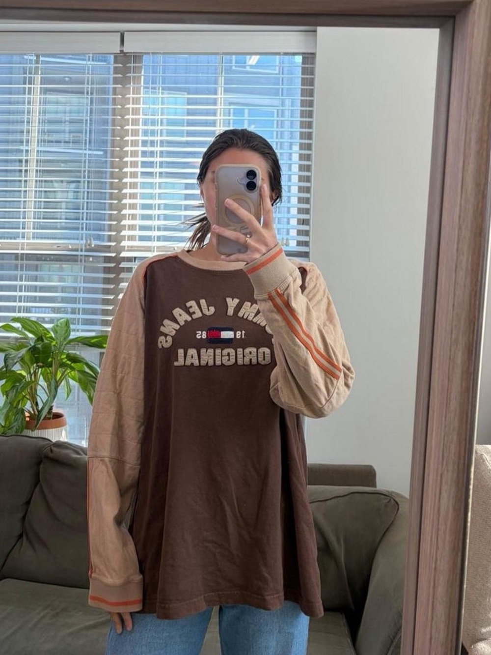 Tommy jeans men’s long sleeve vintage t shirt